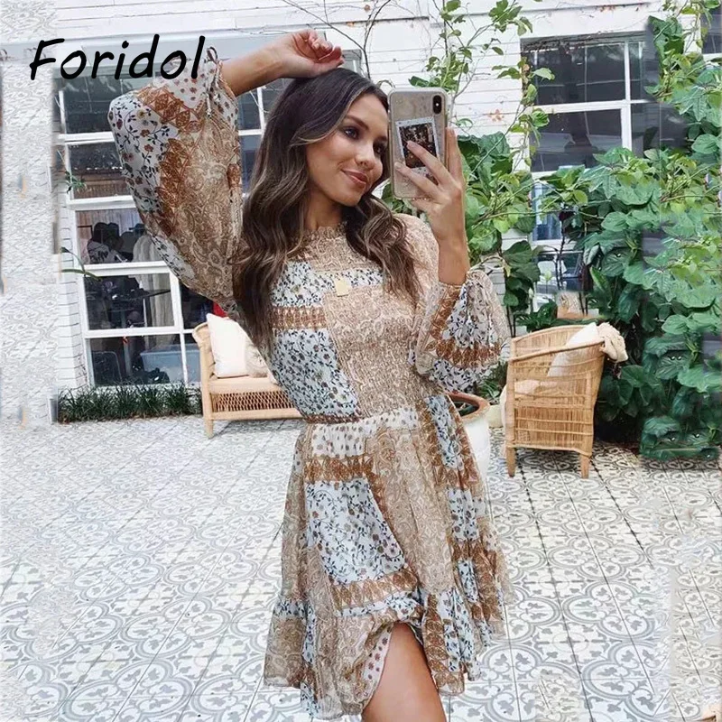 Шифоновое платье Foridol с цветочным принтом и длинным рукавом, весна-осень, женское короткое пляжное платье с круглым вырезом, винтажное мини-...
Шифоновое платье Foridol с цветочным принтом и длинным рукавом, весна-осень, женское короткое пляжное платье с круглым вырезом, винтажное мини-...