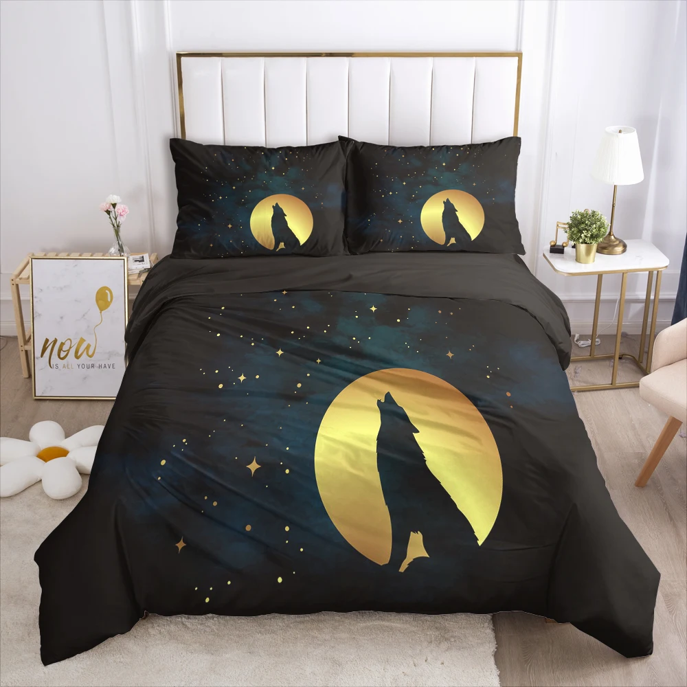 Customize 3D Bedding Sets Double Queen Size Duvet Cover Set Bohemia Wolf Comforter Case Pillowcases Bedclothes Drop Ship 
Customize 3D Bedding Sets Double Queen Size Duvet Cover Set Bohemia Wolf Comforter Case Pillowcases Bedclothes Drop Ship