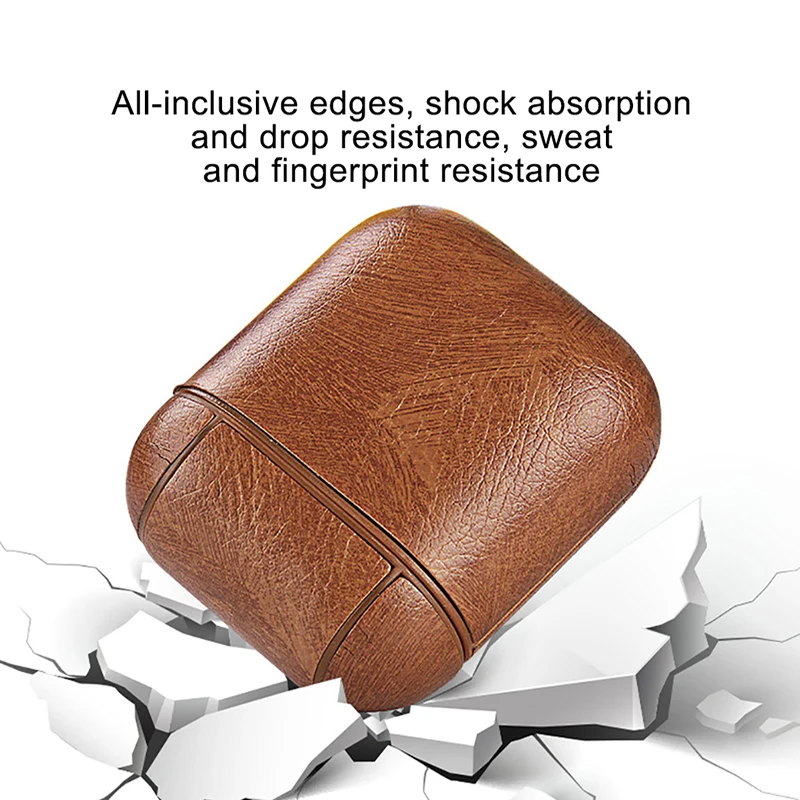Cover For Airpods 1/2 Wireless Bluetooth Headset Case Wearable Leather Waterproof Protective Charging Cover With Keychain 2021
Cover For Airpods 1/2 Wireless Bluetooth Headset Case Wearable Leather Waterproof Protective Charging Cover With Keychain 2021
