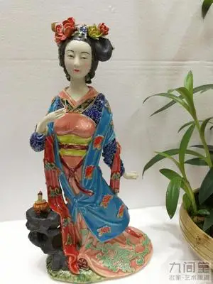 Старинная Четыре красоты Соболь Цикада Лин Weidong в стиле кукол Shiwan Керамический