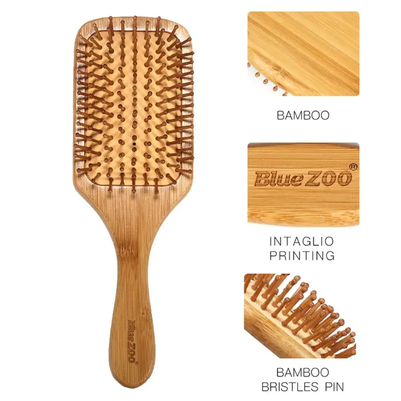 2pcs Pro Hair Brush Massage Scalp Comb Anti-Static Care Bamboo Handle Combs
2pcs Pro Hair Brush Massage Scalp Comb Anti-Static Care Bamboo Handle Combs