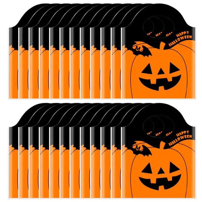 50pcs Happy Halloween Candy Bag Pumpkin Gift Cookie Bags Biscuits Snack Plastic Packaging Bags Halloween Party Decoration
50pcs Happy Halloween Candy Bag Pumpkin Gift Cookie Bags Biscuits Snack Plastic Packaging Bags Halloween Party Decoration