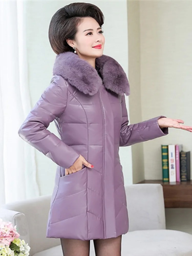 2020 winter women's fashion rabbit wool collar sheep skin down jacket long coat winter women's coat windproof coat Tk1
2020 winter women's fashion rabbit wool collar sheep skin down jacket long coat winter women's coat windproof coat Tk1