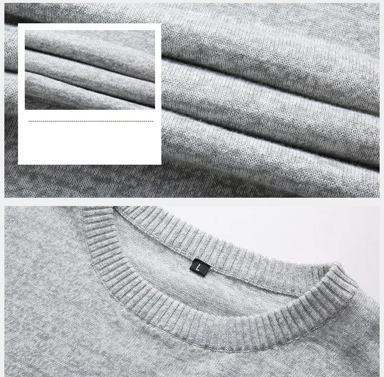 Man Pullovers spring autumn New Fashion O-neck Sweater Pure cotton Knitted Jumpers Men Woolen Clothes Hot Sale Male Tops
Man Pullovers spring autumn New Fashion O-neck Sweater Pure cotton Knitted Jumpers Men Woolen Clothes Hot Sale Male Tops