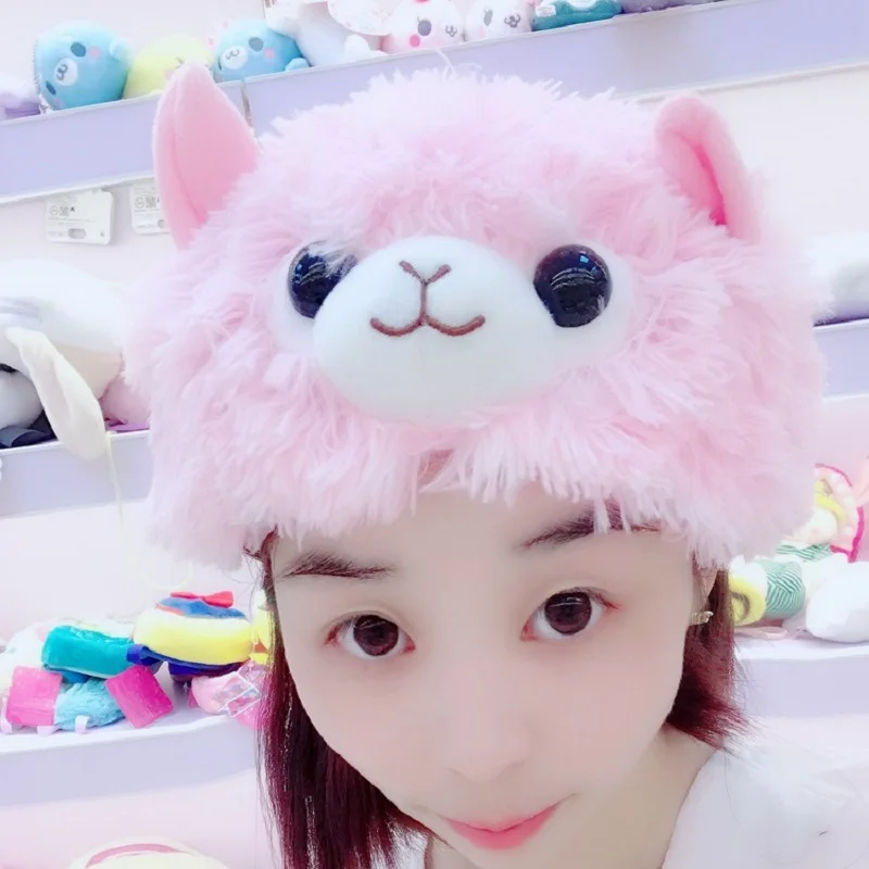 Kawaii Alpaca Plush Cap Lama Arpakasso Alpacasso Cosplay Stuffed Doll Animal Toy Kid Gift | Игрушки и хобби