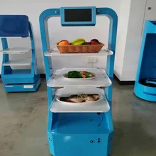 Warehouse Collaborative smart robot Pizza coffee shop conveyor delivery robot dinning hall car Cue broadcast AGV voice robot