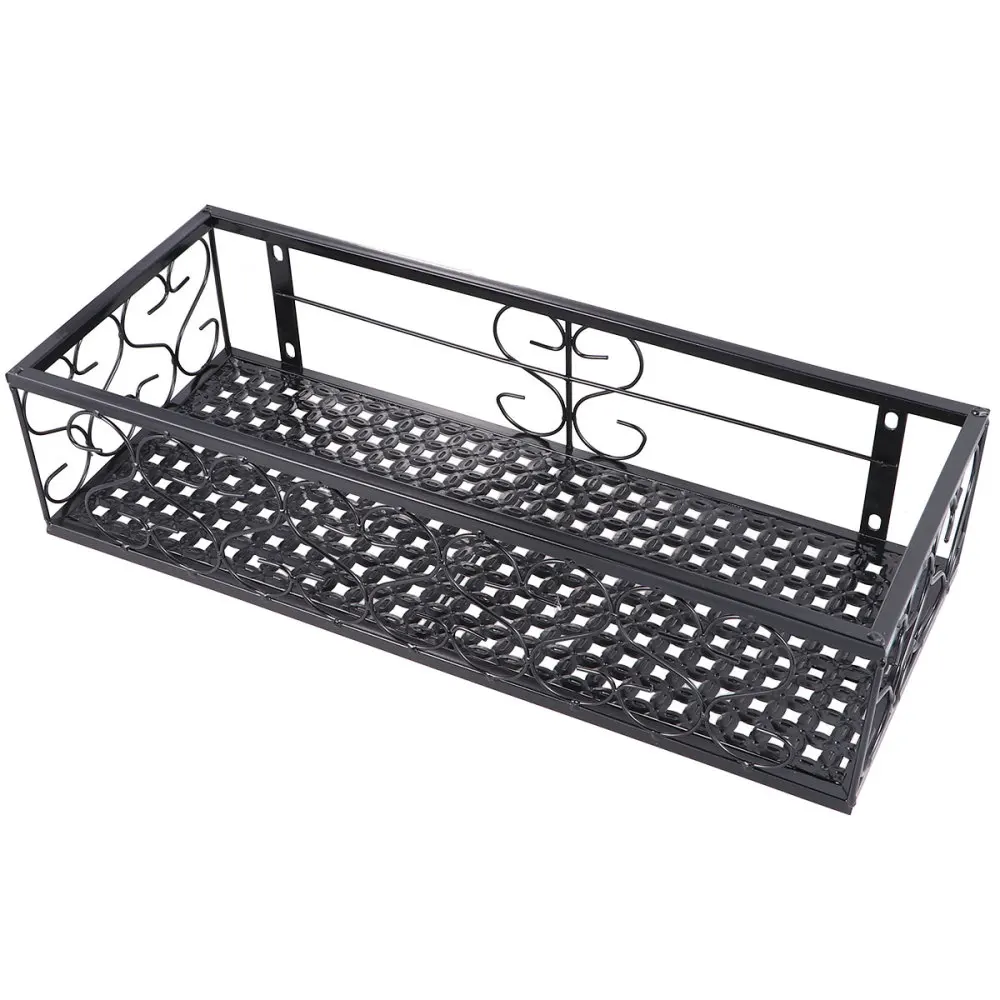 1pc Balcony Hanging Guardrail Flower Stand Plant Succulent Railing Flower Pot Planting Shelf (Black)
1pc Balcony Hanging Guardrail Flower Stand Plant Succulent Railing Flower Pot Planting Shelf (Black)
