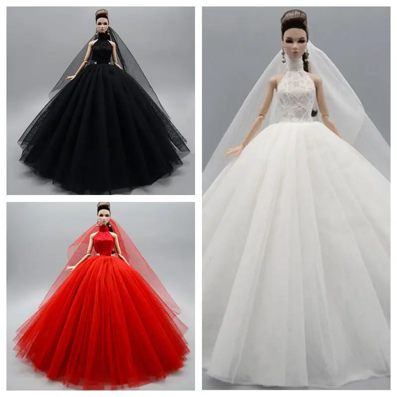 Классическое Свадебное платье с высоким воротом для куклы Барби, одежда принцессы, вечернее платье, танцевальные платья, наряды 11,5 дюймов, а...
Классическое Свадебное платье с высоким воротом для куклы Барби, одежда принцессы, вечернее платье, танцевальные платья, наряды 11,5 дюймов, а...