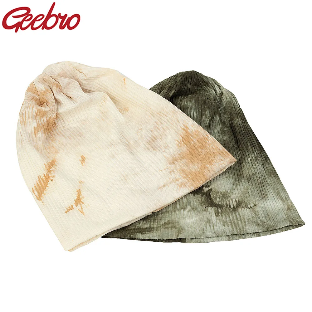 Geebro Cotton Stretch Women Tie Dye Beanie Winter Autumn Female Slouchy Baggy Hat Ribbed Knit Skull Cap for Ladies Girls DQ953A
Geebro Cotton Stretch Women Tie Dye Beanie Winter Autumn Female Slouchy Baggy Hat Ribbed Knit Skull Cap for Ladies Girls DQ953A