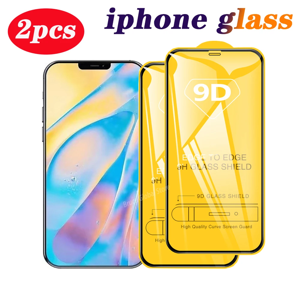 9D 2 шт. закаленное стекло для iPhone 13 12 11 Mini Pro Max, Защита экрана для iPhone X Xr Xs Max 7 8 Plus SE2020, стекло с полным покрытием
9D 2 шт. закаленное стекло для iPhone 13 12 11 Mini Pro Max, Защита экрана для iPhone X Xr Xs Max 7 8 Plus SE2020, стекло с полным покрытием