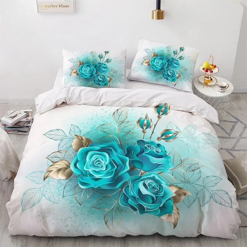 3D Digital Printing Custom Bedding Set Valentine Single Double King Quilt/Duvet Cover Set luxury Blue rose Bedclothes Microfiber
3D Digital Printing Custom Bedding Set Valentine Single Double King Quilt/Duvet Cover Set luxury Blue rose Bedclothes Microfiber