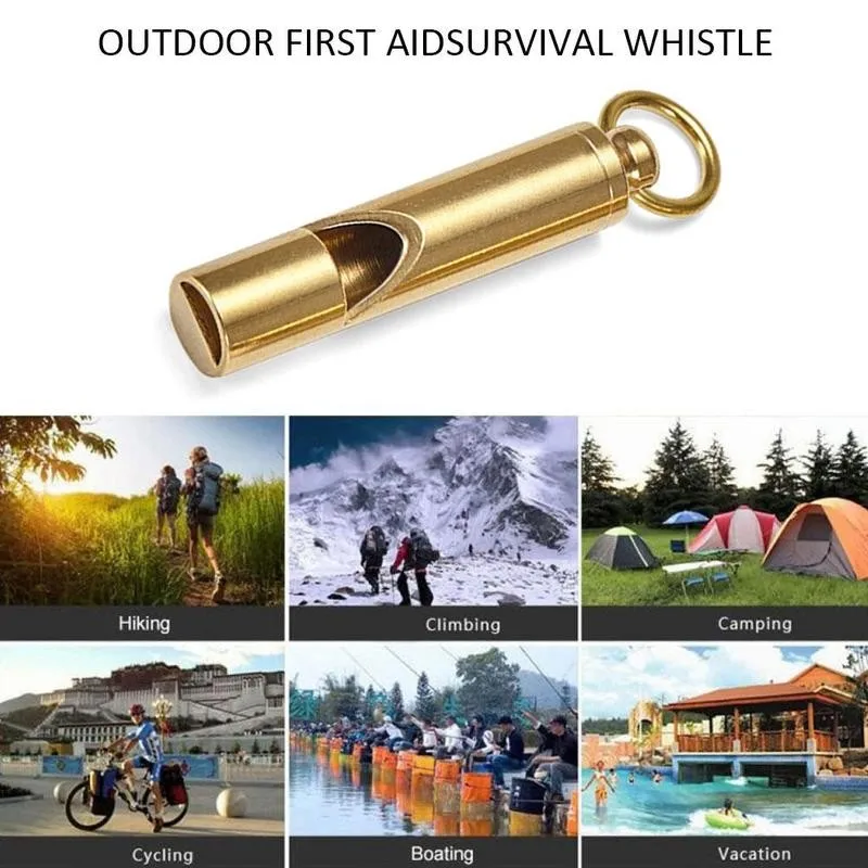 Whistle Pure Brass High Quality Whistle Survival Supplies Outdoor Water Survival Sport Camping Rescue Z0P0
Whistle Pure Brass High Quality Whistle Survival Supplies Outdoor Water Survival Sport Camping Rescue Z0P0