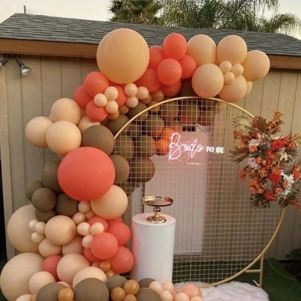 134pcs Latex Retro Coffee Coral DIY Balloons Garland Arch Cream Peach Globos Birthday Wedding Baby Shower Party Decorations
134pcs Latex Retro Coffee Coral DIY Balloons Garland Arch Cream Peach Globos Birthday Wedding Baby Shower Party Decorations