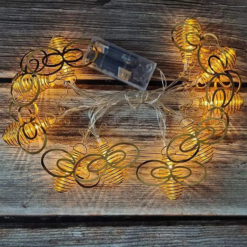 Wrought Iron Spring Bee String Light LED Fairy Light Decoration for Garden Bedroom Holiday Party
Wrought Iron Spring Bee String Light LED Fairy Light Decoration for Garden Bedroom Holiday Party