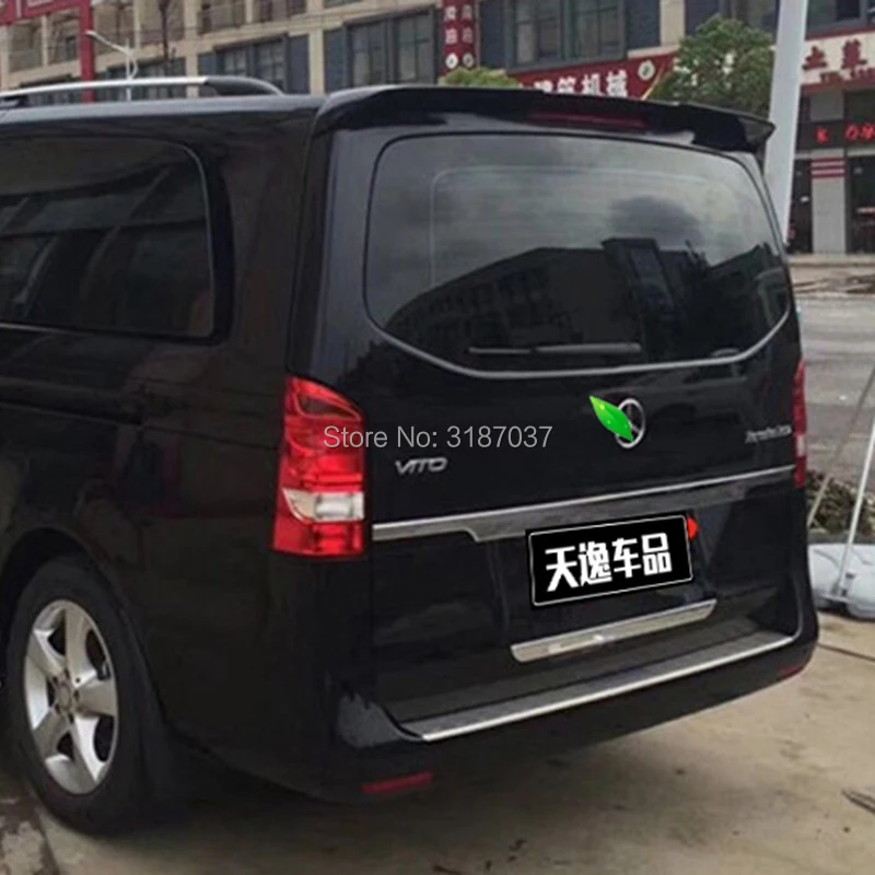 Спойлер V-Class для Benz Vito V260 2016 + Неокрашенный из АБС-пластика, Задняя Крышка багажника, автомобильный Стайлинг 
Спойлер V-Class для Benz Vito V260 2016 + Неокрашенный из АБС-пластика, Задняя Крышка багажника, автомобильный Стайлинг