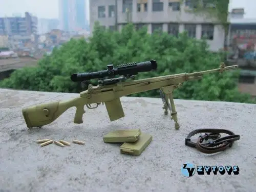 

M14 Automatic Sniper Rifle ABS Weapon Model 1/6 Scale ZY Toy F 12" Action Figure