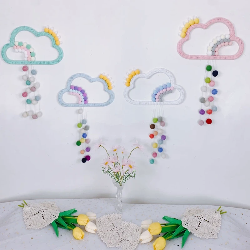 Nordic Style Rainbow Raining Cloud Decoration Baby Room Wall Hanging Photo Props 
Nordic Style Rainbow Raining Cloud Decoration Baby Room Wall Hanging Photo Props