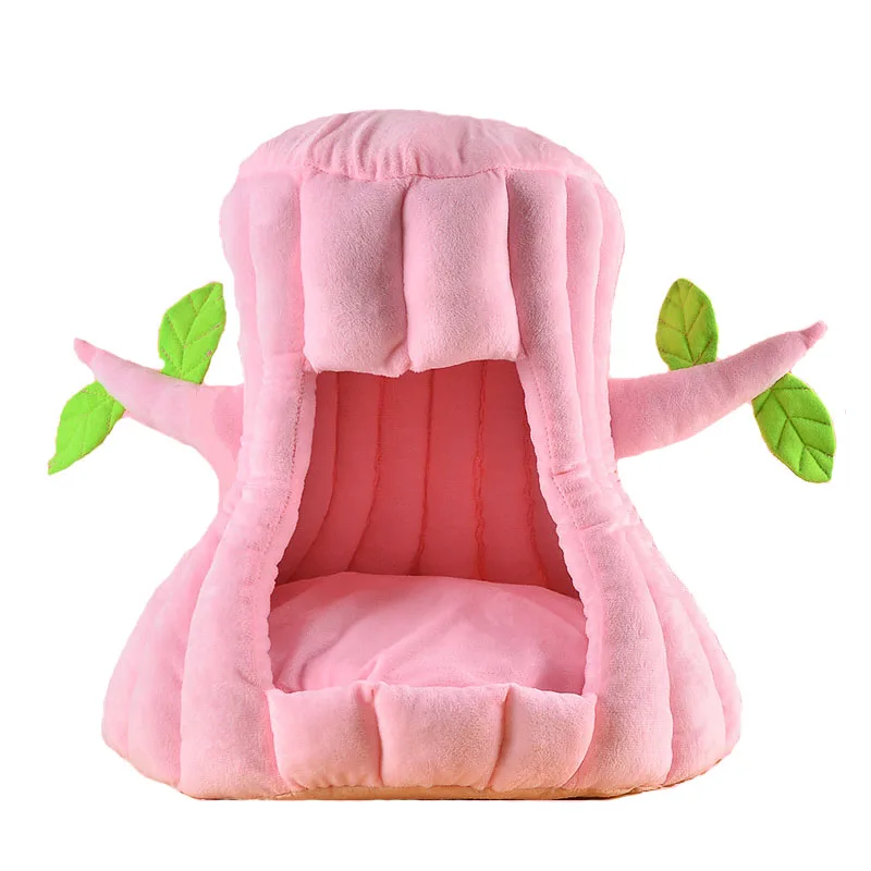 HEYPET Cat Warm Cave Lovely Tree Design Puppy Winter Bed House Kennel Fleece Soft Nest For Small Medium Dog for Cats | Дом и сад