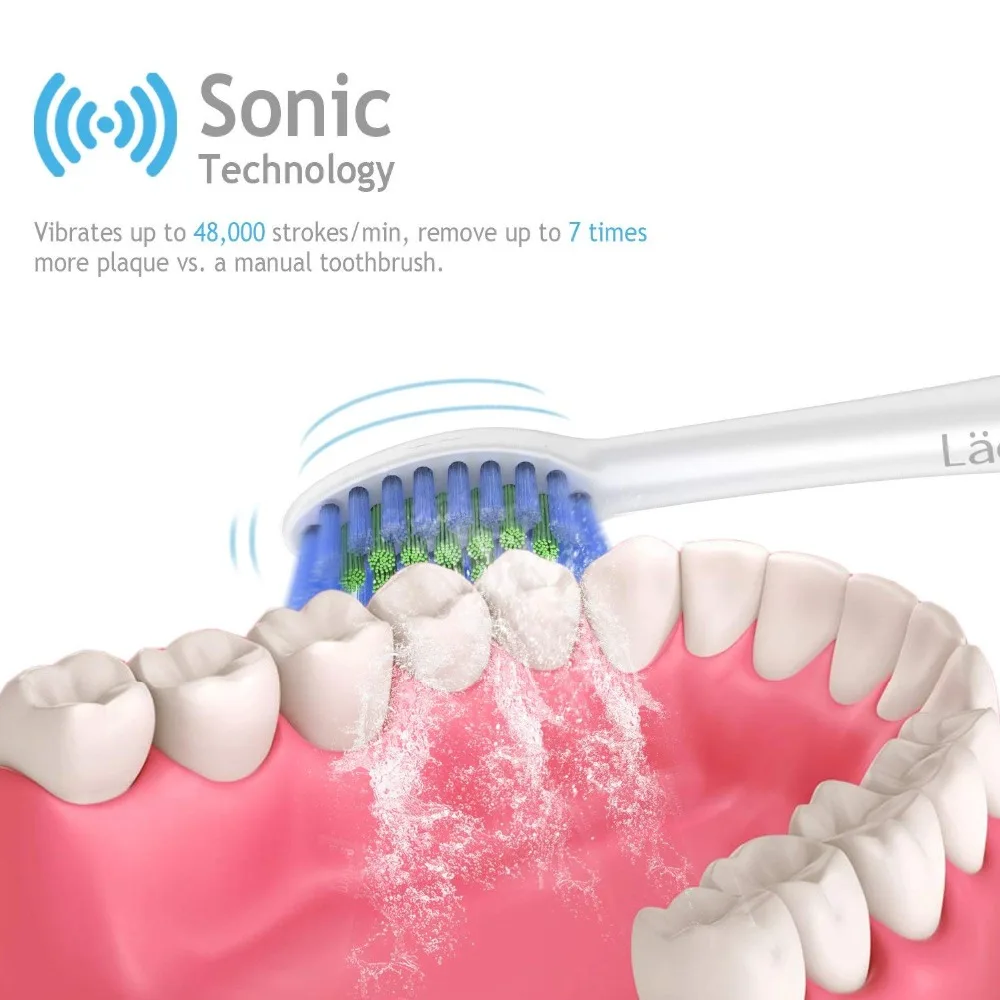 Electric Toothbrush Sonic toothbrush with 4 brush heads and timer 3 modes 3 vibration levels for oral care with travel bag
Electric Toothbrush Sonic toothbrush with 4 brush heads and timer 3 modes 3 vibration levels for oral care with travel bag