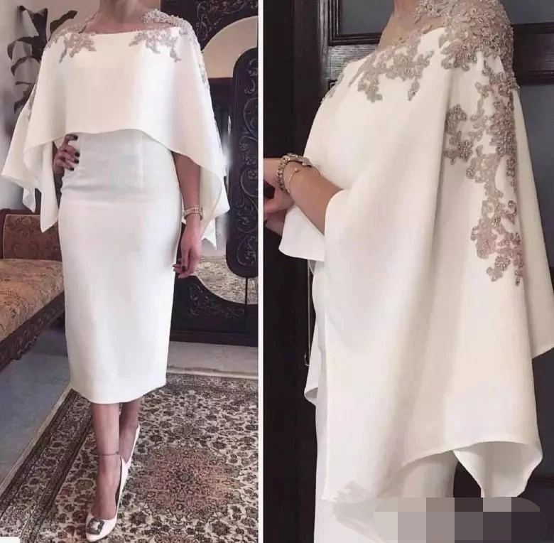 Gray Lace Appliques Beaded With Wrap Short Tea Length Party Evening vestido novia prom gown 2018 Mother Of The Bride Dresses
Gray Lace Appliques Beaded With Wrap Short Tea Length Party Evening vestido novia prom gown 2018 Mother Of The Bride Dresses