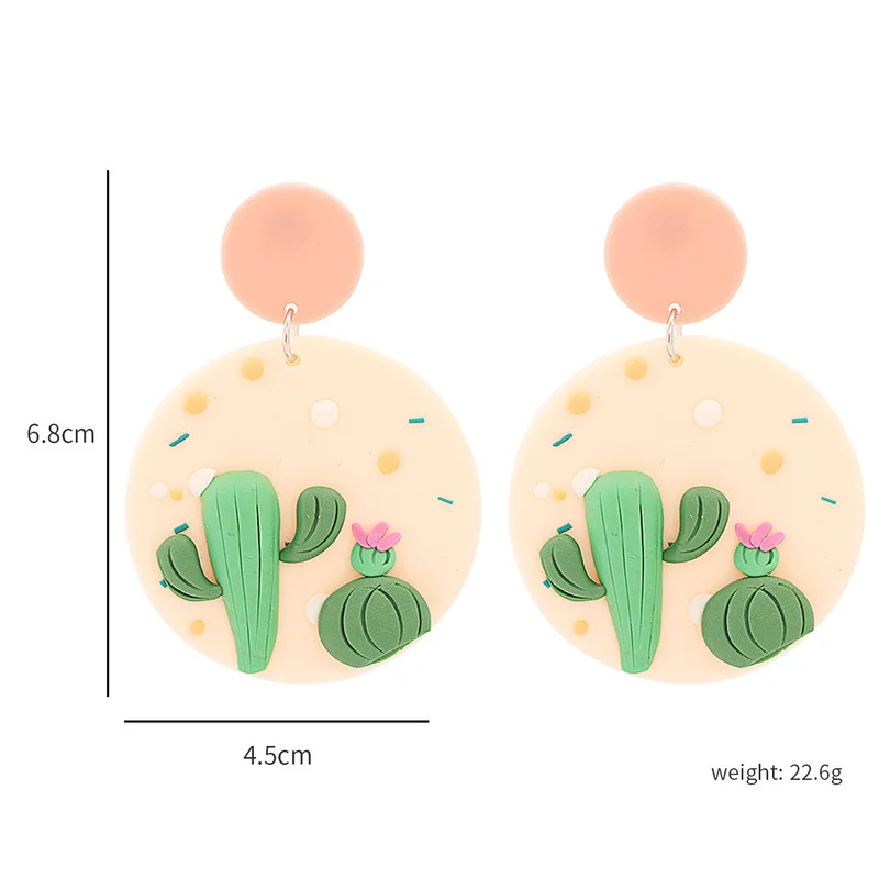 2021 Korean Fashion Personality Cute Geometric Round Fruit Style Resin Earrings for Women Girls Jewelry
2021 Korean Fashion Personality Cute Geometric Round Fruit Style Resin Earrings for Women Girls Jewelry