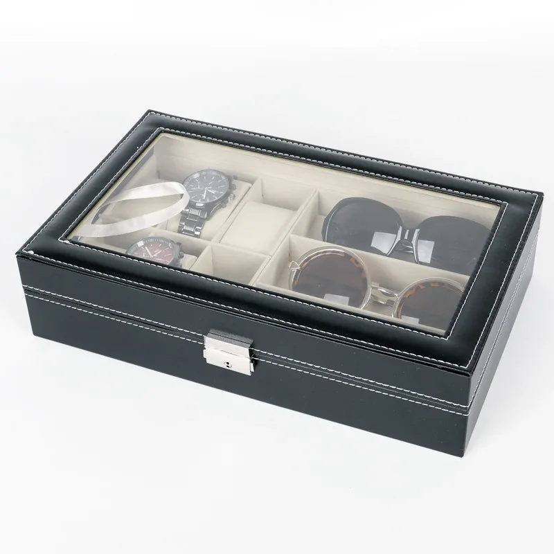 High-end PU Leather 6-digit Watch Box, 3-digit Eye Box Sunglasses Display Storage Packaging Box Watch Box
High-end PU Leather 6-digit Watch Box, 3-digit Eye Box Sunglasses Display Storage Packaging Box Watch Box