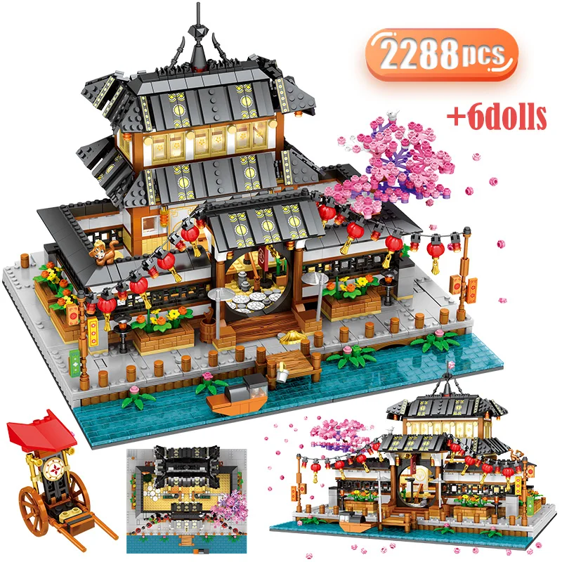 City Japanese Budokan Architecture Building Blocks MOC Cherry Blossom Tree Figurines Decoration Bricks Toys For Christmas Gifts
City Japanese Budokan Architecture Building Blocks MOC Cherry Blossom Tree Figurines Decoration Bricks Toys For Christmas Gifts