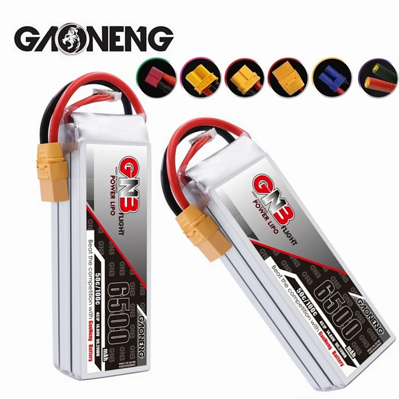 3PCS/SET GNB Lipo Battery MAX 100C HV 4S 14.8V 6500mAh For FPV Drone RC Helicopter Car Boat UAV RC Parts With XT60 XT90 T Plug
3PCS/SET GNB Lipo Battery MAX 100C HV 4S 14.8V 6500mAh For FPV Drone RC Helicopter Car Boat UAV RC Parts With XT60 XT90 T Plug