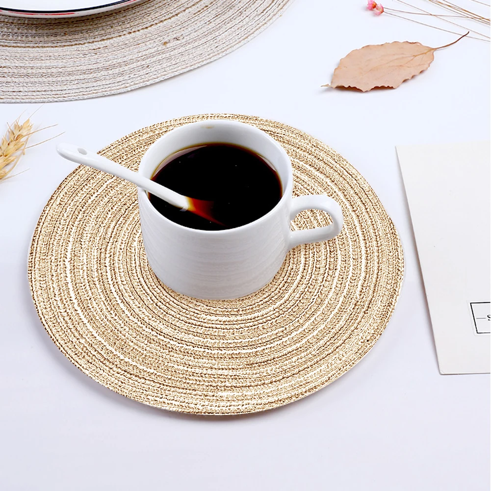 6pcs/set Round Ramie Insulation Pad Solid Placemats Linen Non Slip Table Mats Kitchen Accessories Decoration Home Pad Coaster
6pcs/set Round Ramie Insulation Pad Solid Placemats Linen Non Slip Table Mats Kitchen Accessories Decoration Home Pad Coaster