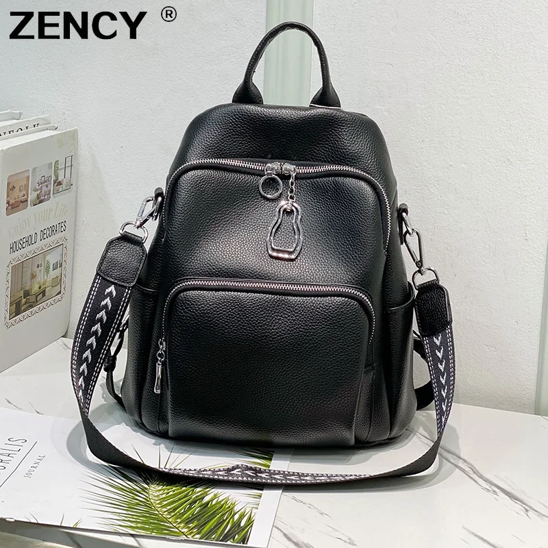 ZENCY Silver Hardware 100% Genuine Leather Travel Women's Backpacks TOP Layer Cowhide Girls Ladies School Book Backpack Bags
ZENCY Silver Hardware 100% Genuine Leather Travel Women's Backpacks TOP Layer Cowhide Girls Ladies School Book Backpack Bags