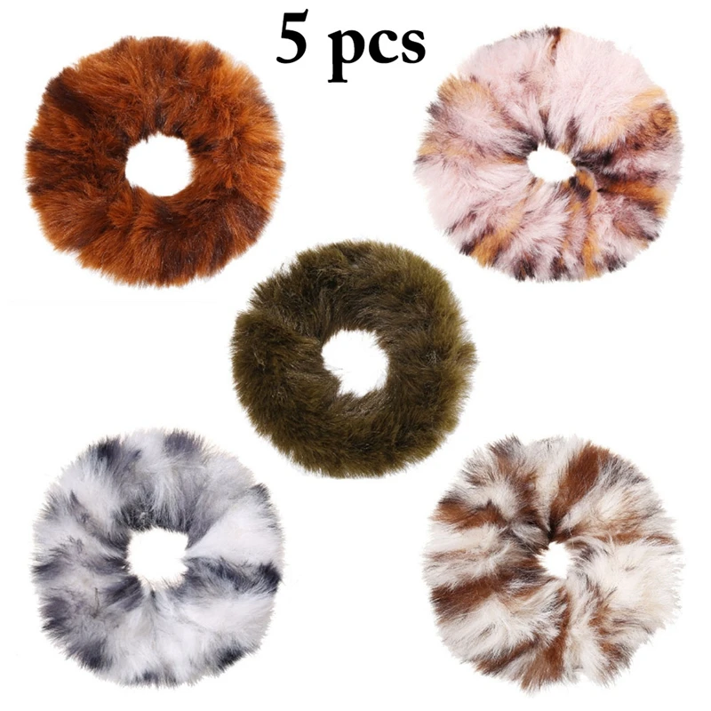 5pcs Women Cute Fake Fur Hair Scrunchies Winter Pompom Hair Bands Ponytail Holder Hair Tie Hair Accessories
5pcs Women Cute Fake Fur Hair Scrunchies Winter Pompom Hair Bands Ponytail Holder Hair Tie Hair Accessories