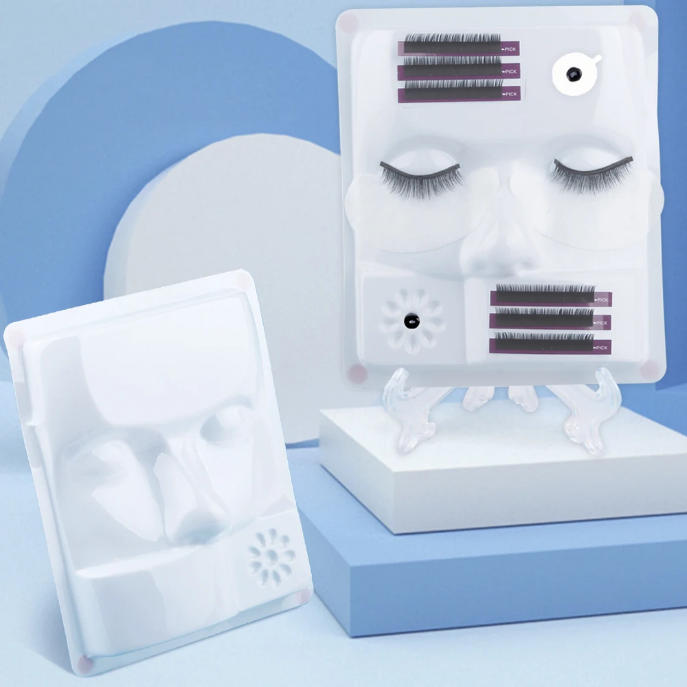 Eyelash Extension Mannequin Practice Tray Glue Palette Training Head Lashes Holder Display Model Grafting Eyelashes Makeup Tools
Eyelash Extension Mannequin Practice Tray Glue Palette Training Head Lashes Holder Display Model Grafting Eyelashes Makeup Tools