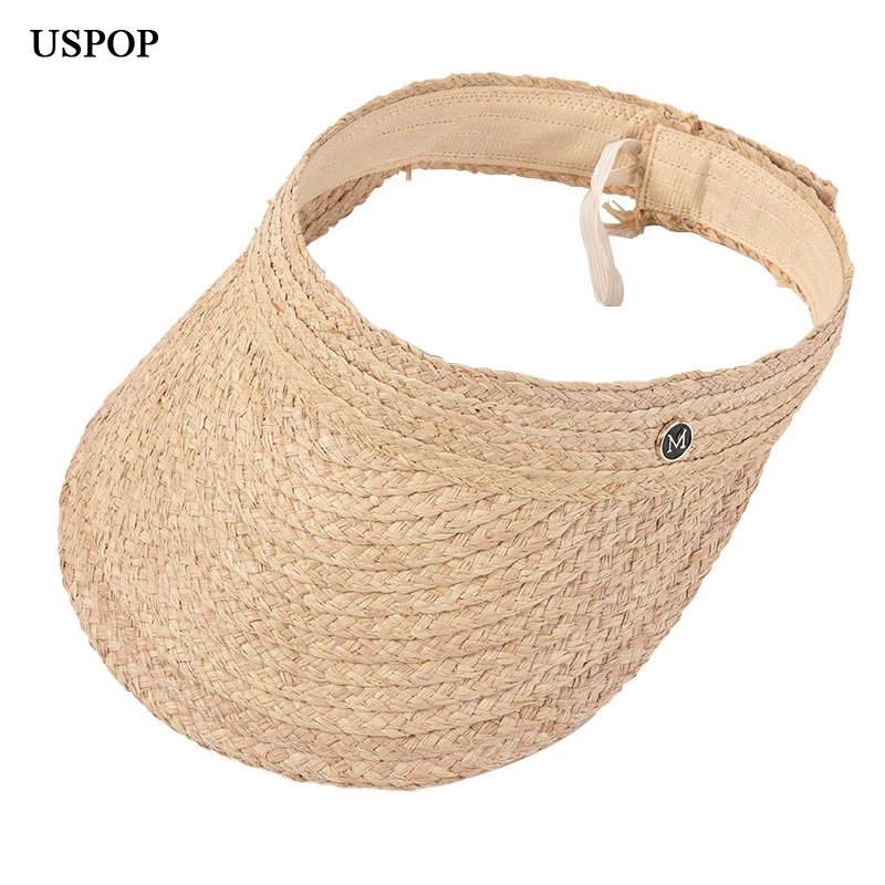 USPOP New women sun hats natural raffia straw hats female adjustable summer hats without crown
USPOP New women sun hats natural raffia straw hats female adjustable summer hats without crown