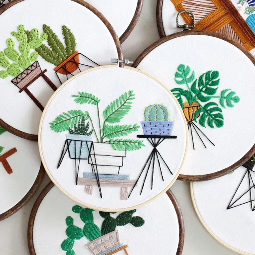 Diy Embroidery Starter Kit With Plant Flower Pattern Bamboo Home Decoration Threads Stitch Hoop Kit Embroidery Color Q7k9
Diy Embroidery Starter Kit With Plant Flower Pattern Bamboo Home Decoration Threads Stitch Hoop Kit Embroidery Color Q7k9