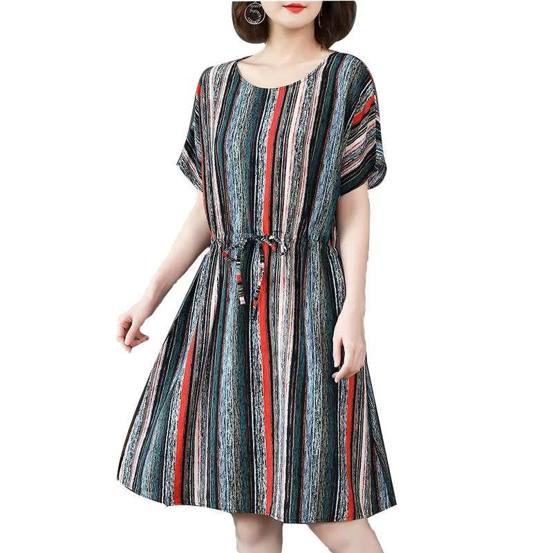 Summer women's oversized yards ageing dress elegant cover belly shirt dress women's loose dress SS616
Summer women's oversized yards ageing dress elegant cover belly shirt dress women's loose dress SS616