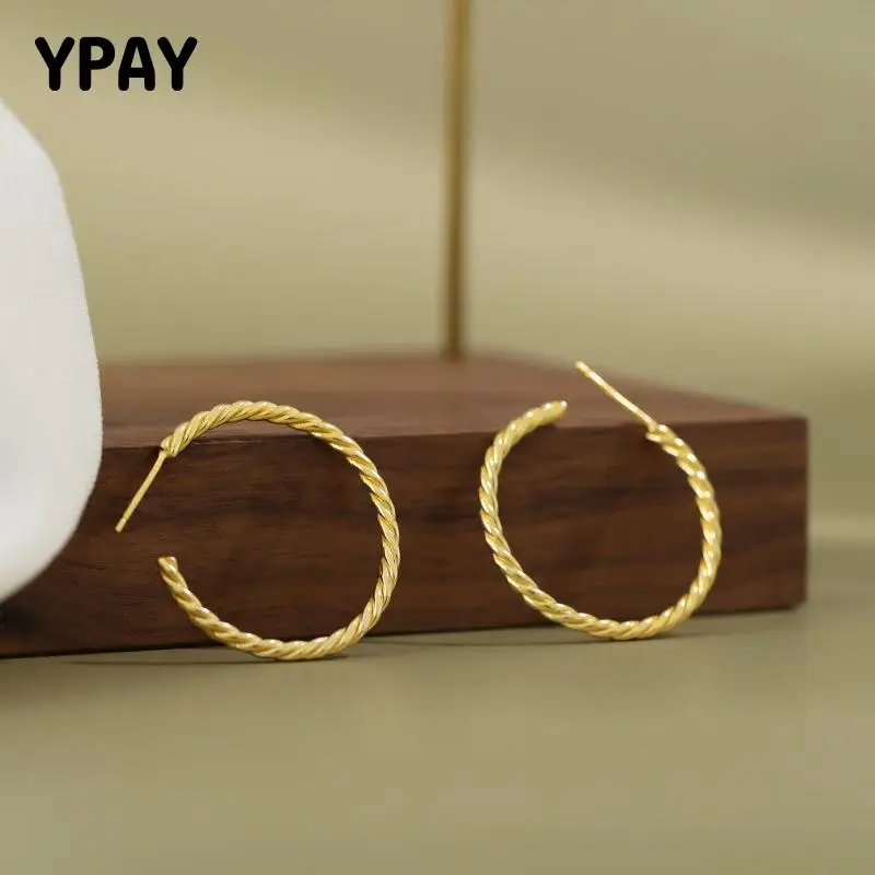 Женские серьги-кольца YPAY из 100% серебра 925 пробы, минималистичные серьги в Корейском стиле, ювелирные украшения для вечерние YME698
Женские серьги-кольца YPAY из 100% серебра 925 пробы, минималистичные серьги в Корейском стиле, ювелирные украшения для вечерние YME698