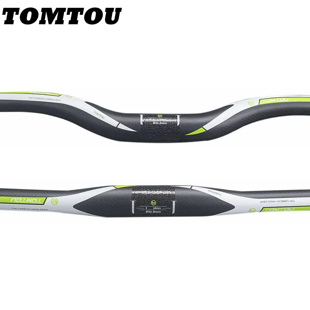 TOMTOU Full Carbon Fiber Handle Bar Bicycle MTB Handlebar Rise / Flat Bike Parts 31.8mm 3K Matte Green Width 580mm - 760mm
TOMTOU Full Carbon Fiber Handle Bar Bicycle MTB Handlebar Rise / Flat Bike Parts 31.8mm 3K Matte Green Width 580mm - 760mm