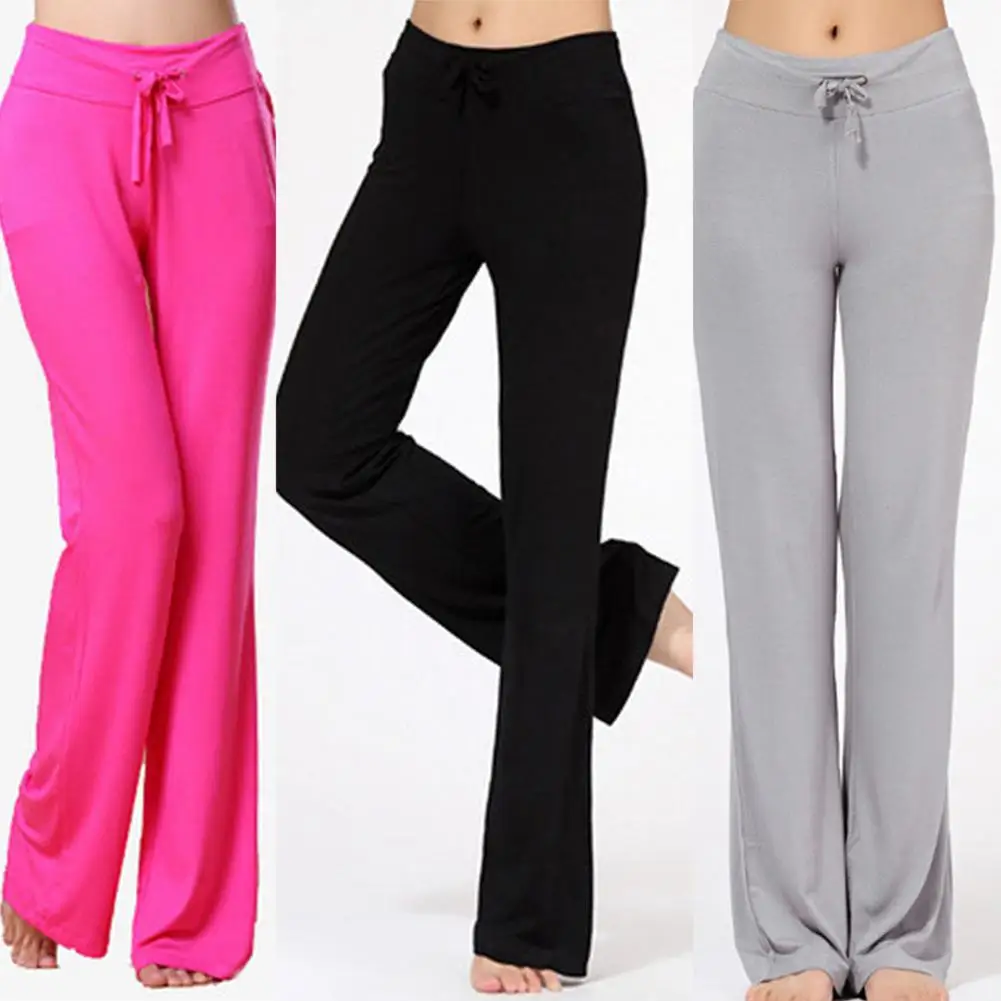 Women Solid Color High Waist Drawstring Wide Leg Long Pants Yoga Dance Trousers Wide Leg for yoga running jogging gymnastics
Women Solid Color High Waist Drawstring Wide Leg Long Pants Yoga Dance Trousers Wide Leg for yoga running jogging gymnastics