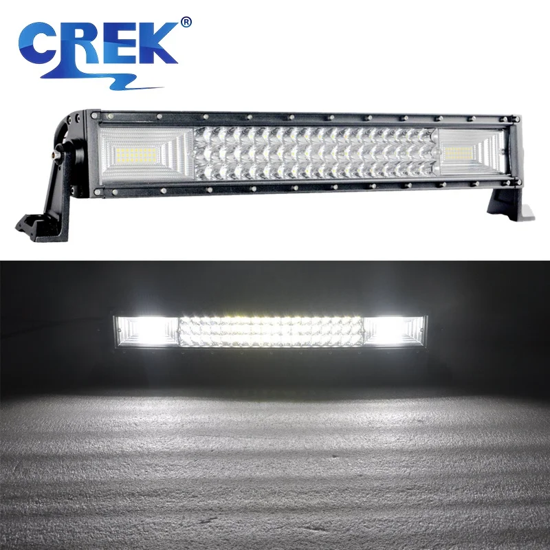 

CREK 22 34 42 50" Inch Super Bright Tri-row 4x4 Curved LED Work Light Bar For Car Truck JEEP Tractor Offroad 4WD SUV ATV Lorry