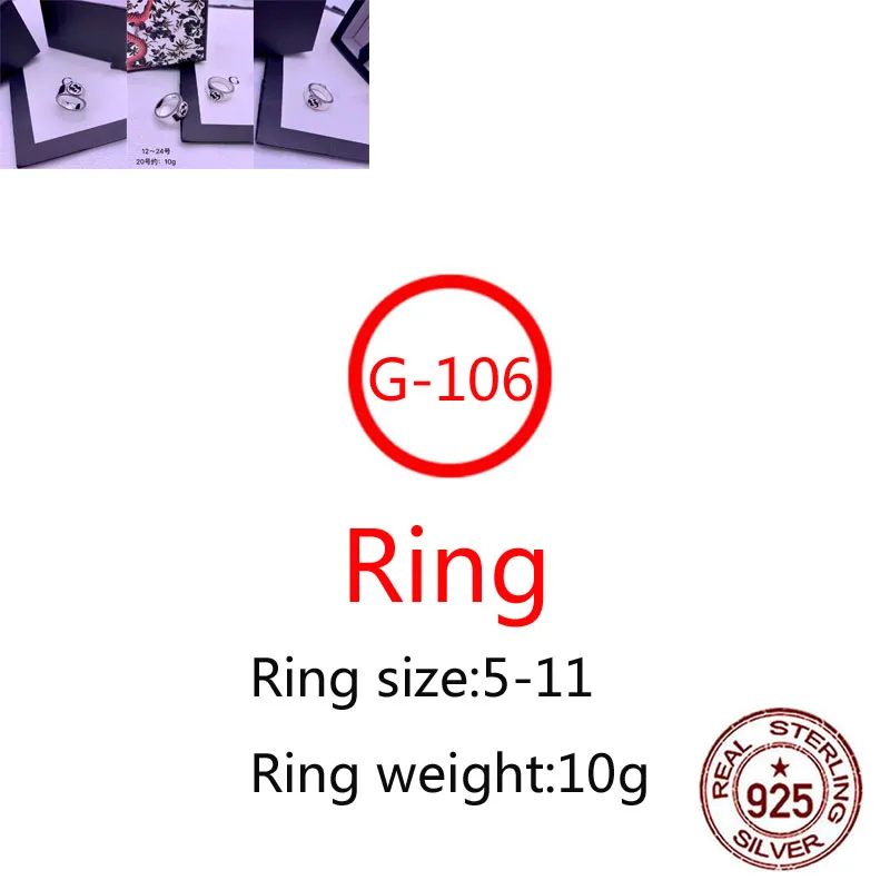 G106 S925 Sterling Silver New Brand 1:1 Trending Couple Ring Letter G Personality Fashion Style Simple Gift For Couple Hot
G106 S925 Sterling Silver New Brand 1:1 Trending Couple Ring Letter G Personality Fashion Style Simple Gift For Couple Hot