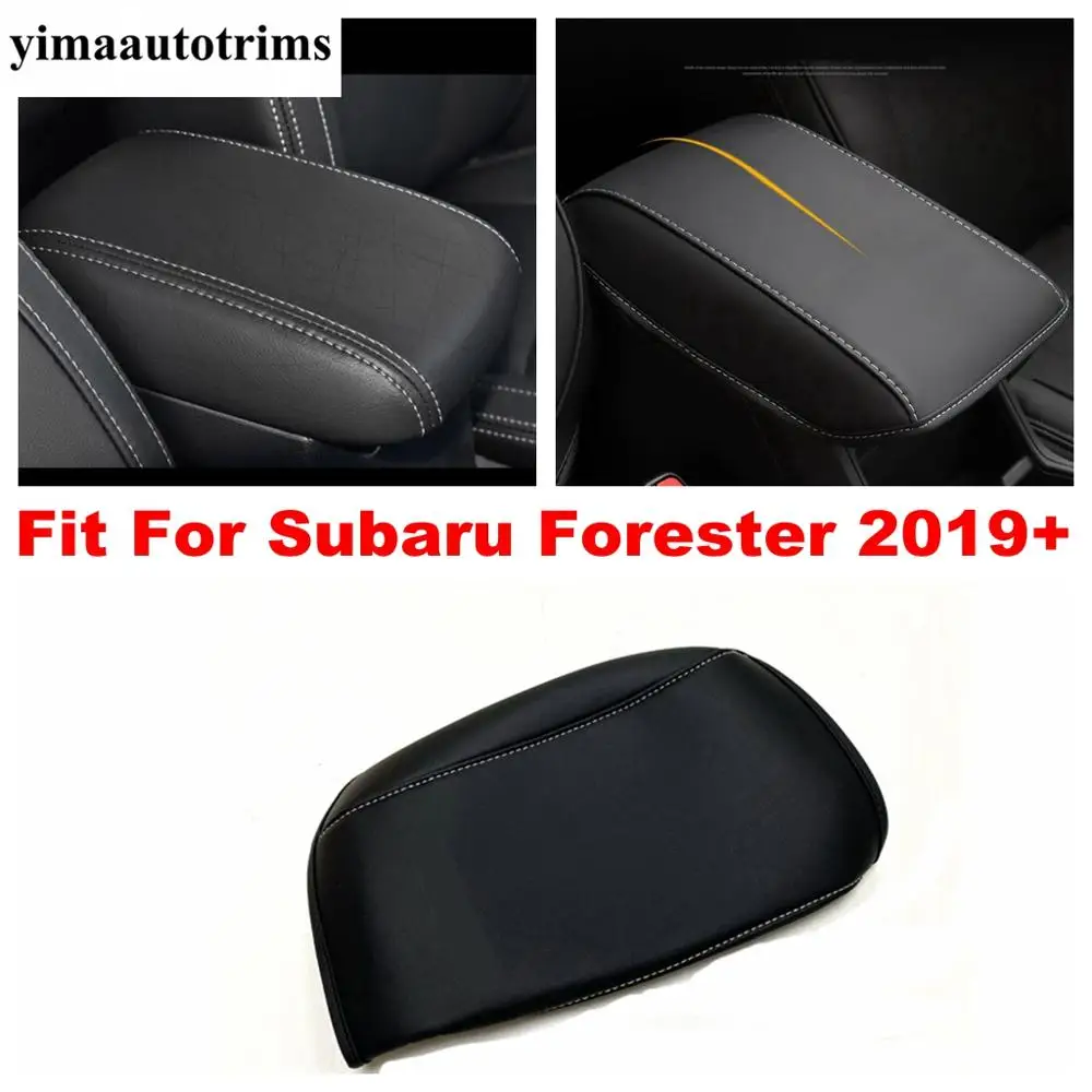 

Accessories For Subaru Forester 2019 - 2023 Central Car Armrest Box Cover Console Lid Holster PU Leather Protective Pad