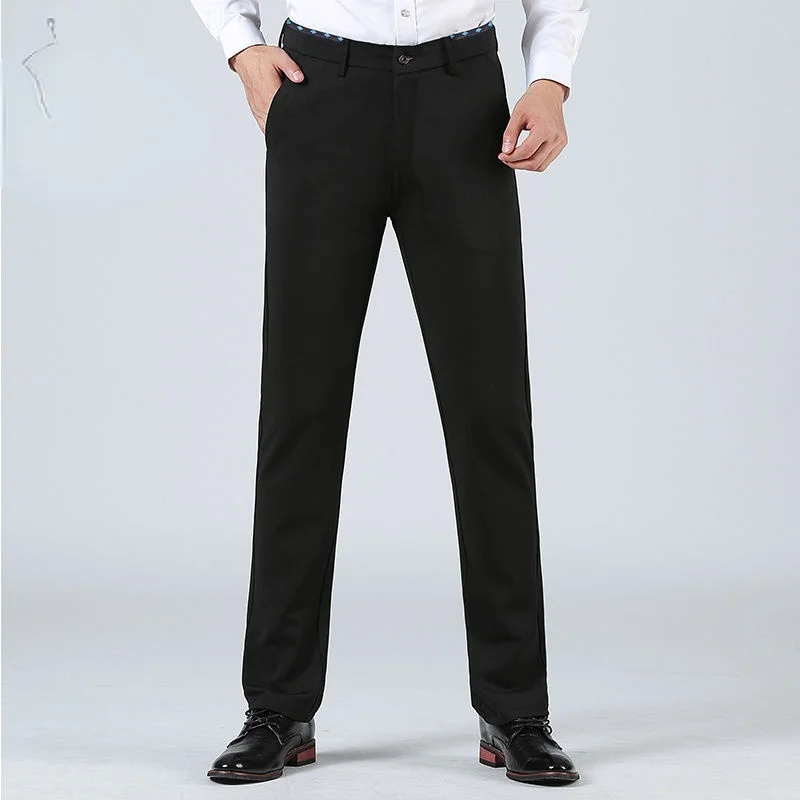 Men Dress Pants Black Suit Pants Men's Spring and Autumn Loose Summer Thin Straight Dad Casual Trousers Mens Fashion Work Pants 
Men Dress Pants Black Suit Pants Men's Spring and Autumn Loose Summer Thin Straight Dad Casual Trousers Mens Fashion Work Pants