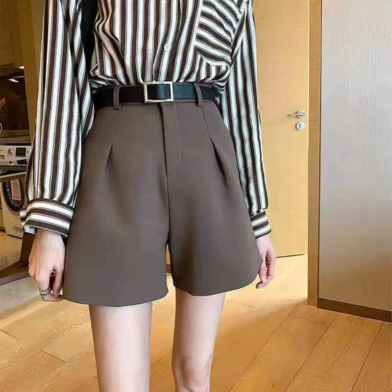 Suit Shorts women's high waist 2021 spring and summer new slim loose wear A-line wide leg casual pants summer pants
Suit Shorts women's high waist 2021 spring and summer new slim loose wear A-line wide leg casual pants summer pants