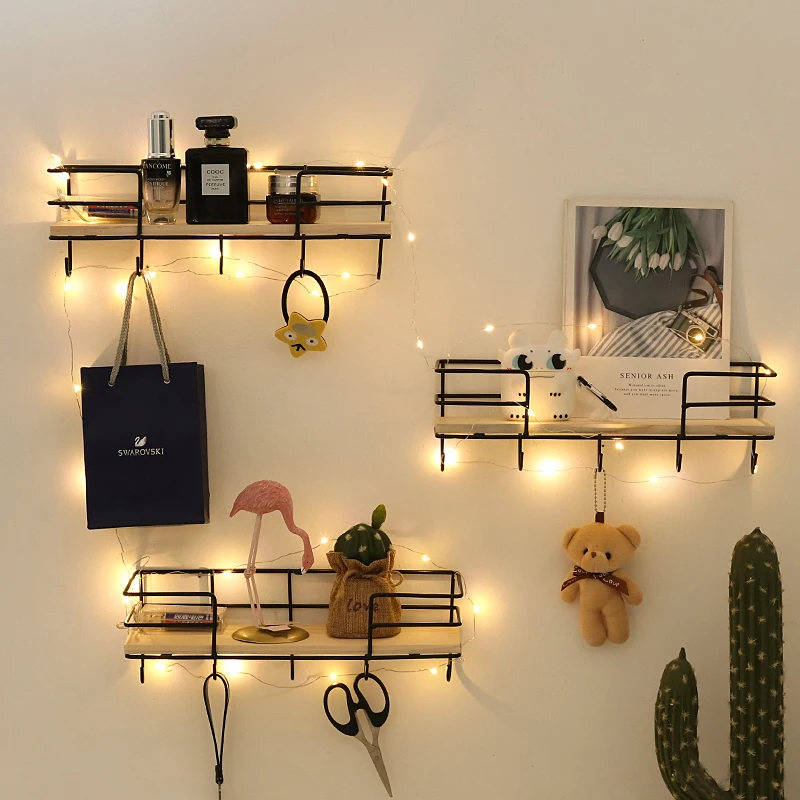 Wooden&Iron Wall Shelf Hanging Storage Organizer Kitchen Bedroom Home Decor Kid Room DIY Wall Decoration Holder Household Items
Wooden&Iron Wall Shelf Hanging Storage Organizer Kitchen Bedroom Home Decor Kid Room DIY Wall Decoration Holder Household Items