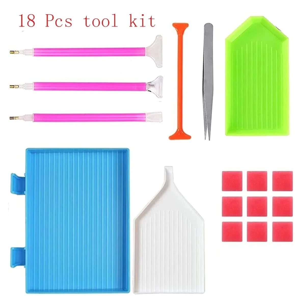 With 18pcs tools Diamond Painting Storage Box 140 Bottles Diamond Painting Accessories Tools Bead Mosaic Storage Container Bag
With 18pcs tools Diamond Painting Storage Box 140 Bottles Diamond Painting Accessories Tools Bead Mosaic Storage Container Bag