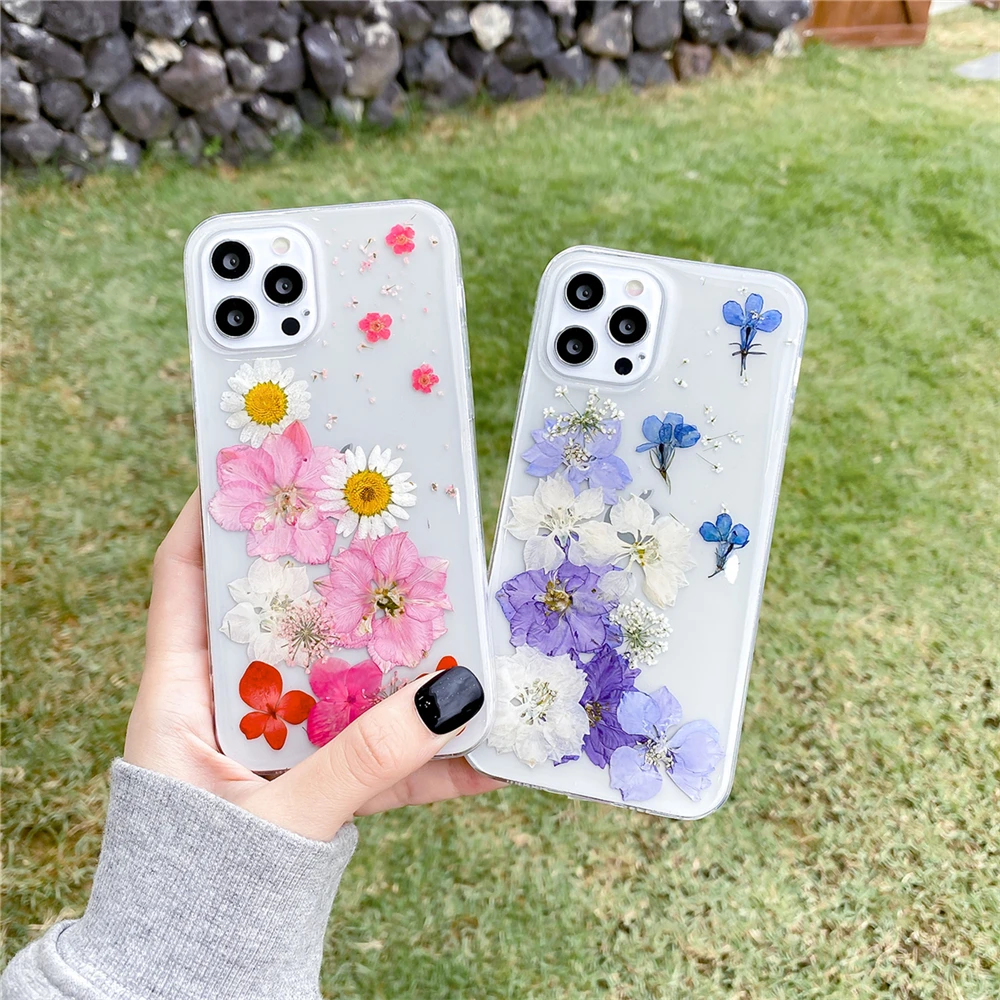 Stylish Real Dried Flower TransParent Phone Case For iPhone 12 Mini 11 Pro XS MAX XR X 7 8 Plus SE 2020 Purple Floral Back Cover
Stylish Real Dried Flower TransParent Phone Case For iPhone 12 Mini 11 Pro XS MAX XR X 7 8 Plus SE 2020 Purple Floral Back Cover