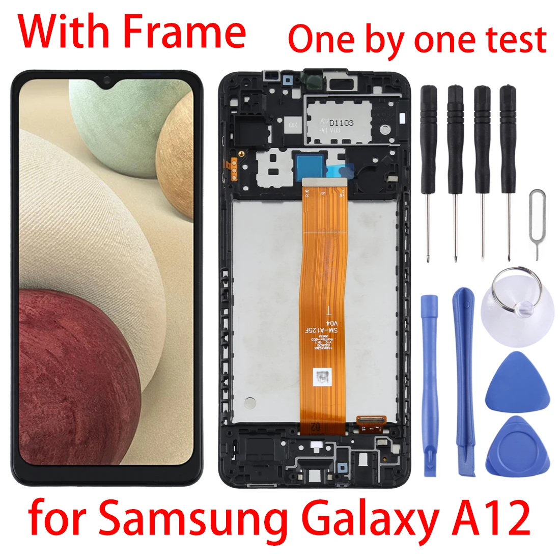 Original For Galaxy A12 LCD Screen and Digitizer Full Assembly with Frame for Samsung Galaxy A12 SM-A125F
Original For Galaxy A12 LCD Screen and Digitizer Full Assembly with Frame for Samsung Galaxy A12 SM-A125F