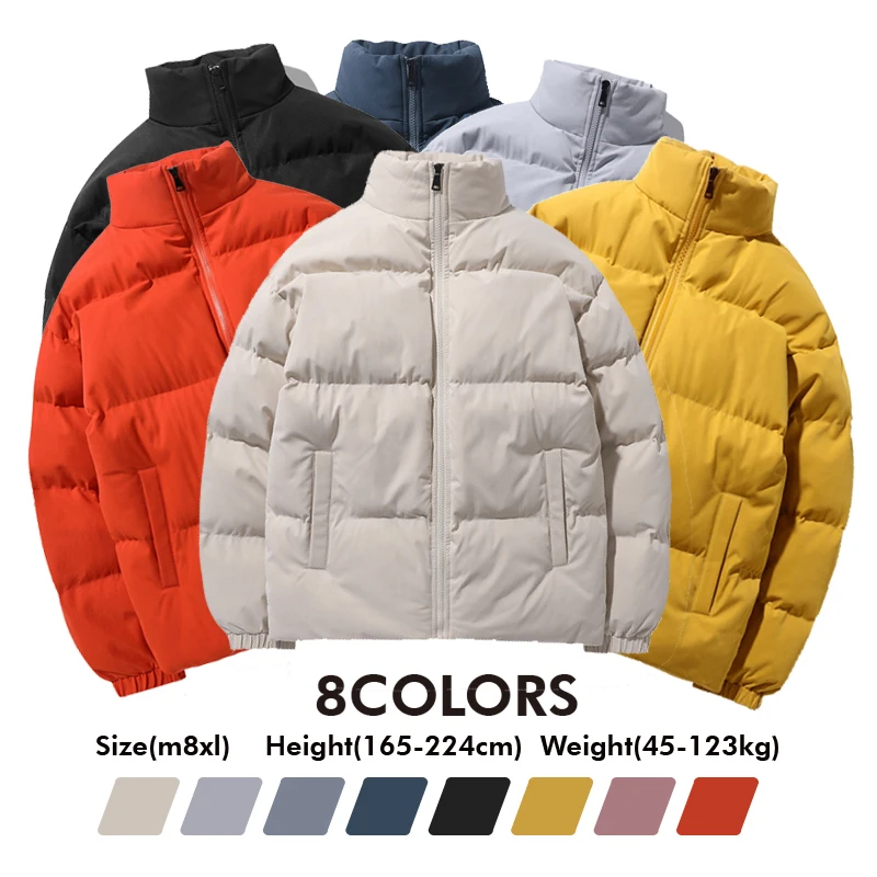 Winter All-match Heavy Jackets 2021 New Unisex Streetwear Loose Hip Hop Solid Loose Thicken Warm Padded Parkas Puffer Jackets
Winter All-match Heavy Jackets 2021 New Unisex Streetwear Loose Hip Hop Solid Loose Thicken Warm Padded Parkas Puffer Jackets
