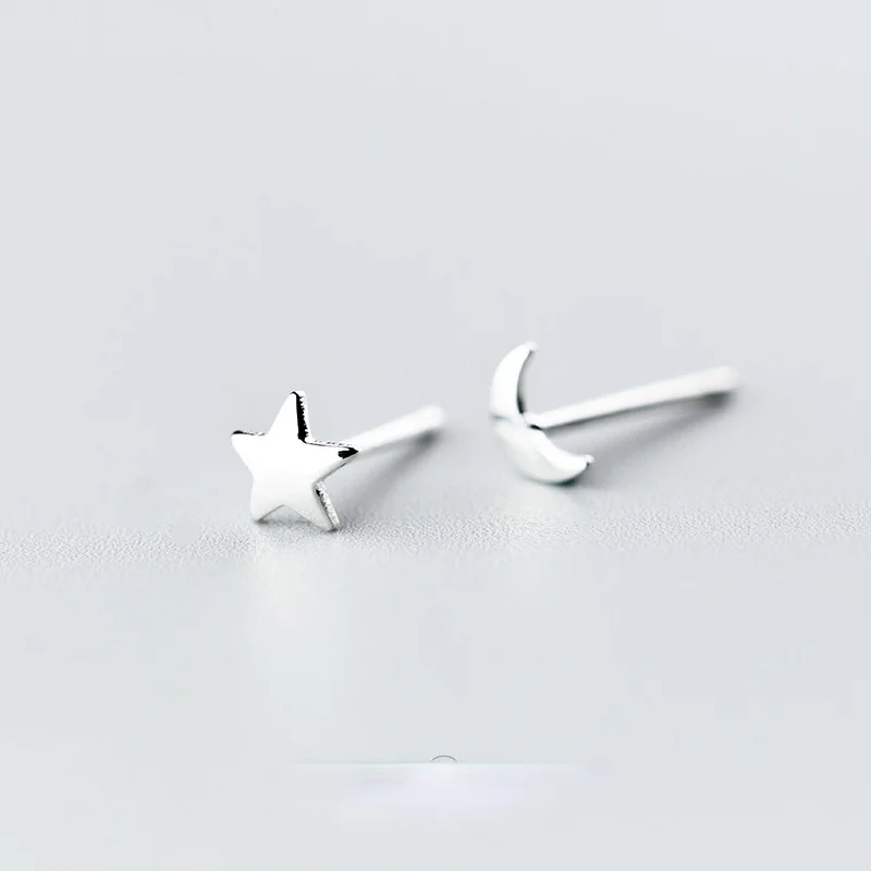 Silver Plated New Style Star and Moon Asymmetry Stud Earring 2021 Trend Lady Anti Allergy Earring Charm Women Daily Wear Jewelry
Silver Plated New Style Star and Moon Asymmetry Stud Earring 2021 Trend Lady Anti Allergy Earring Charm Women Daily Wear Jewelry