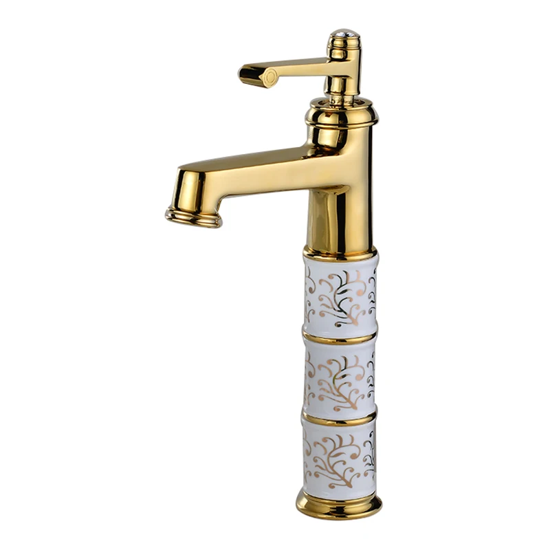 TT Copper Golden Basin Hot and Cold Water Faucet Washbasin Sets up and down Basin Wash Basin European-Style Heightened Bathroom
TT Copper Golden Basin Hot and Cold Water Faucet Washbasin Sets up and down Basin Wash Basin European-Style Heightened Bathroom